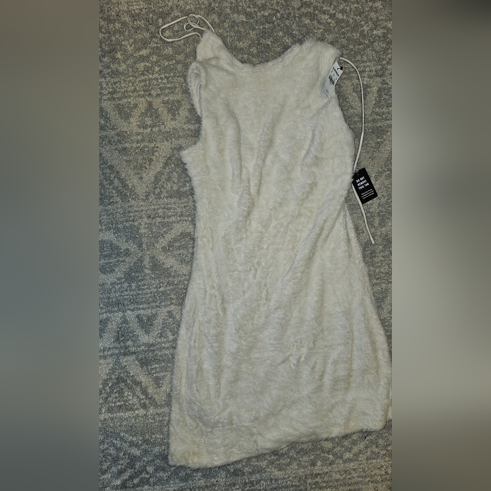Express White Sleeveless Dress